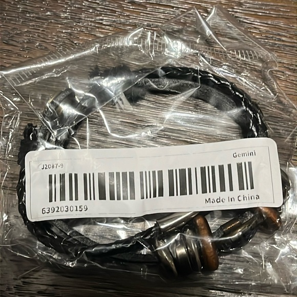 GEMINI Constellation Beaded PU Leather And Charm Bracelet ♊️ - Picture 4 of 5